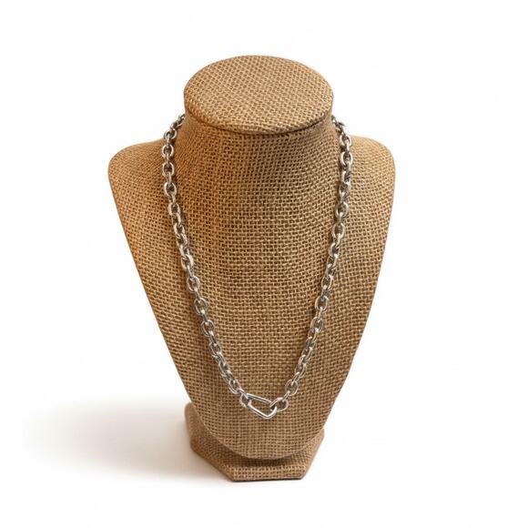 AllSaints Men's Silver Link Necklace - Picture 5 of 6